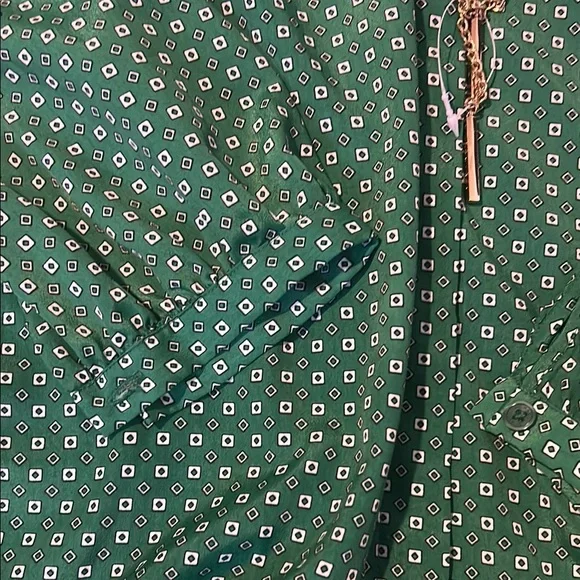 Green Michael Kors dress with Necklace - Picture 6 of 9